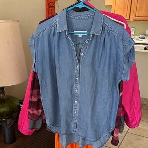 LOFT Light Blue Denim Shirt